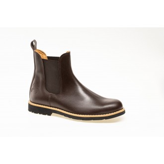 Boots gardian cuir Havane