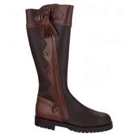 Boots gardian cuir Havane