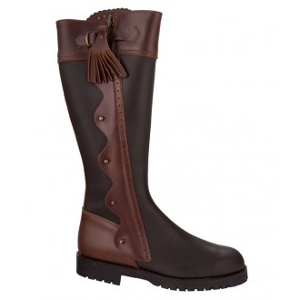 Boots gardian cuir Havane