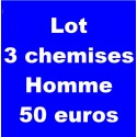 Lot A de 3 chemises homme