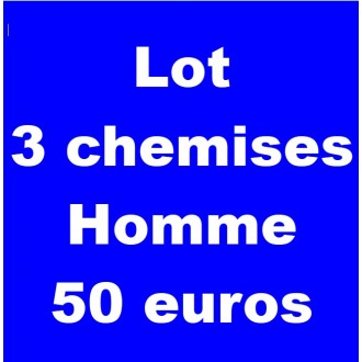 Lot B de 3 chemises homme