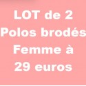 Polo brodé maille piquée Homme