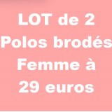 Polo brod&eacute; maille piqu&eacute;e Homme