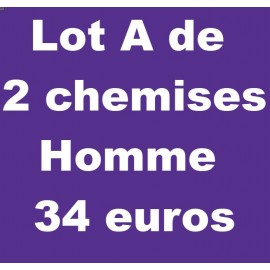 Lot A de 2 chemises homme