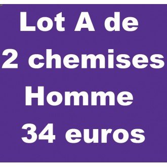 Lot A de 2 chemises homme