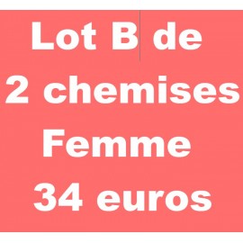 Lot B de 2 chemises femme