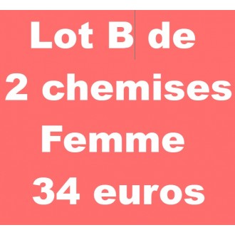 Lot B de 2 chemises femme